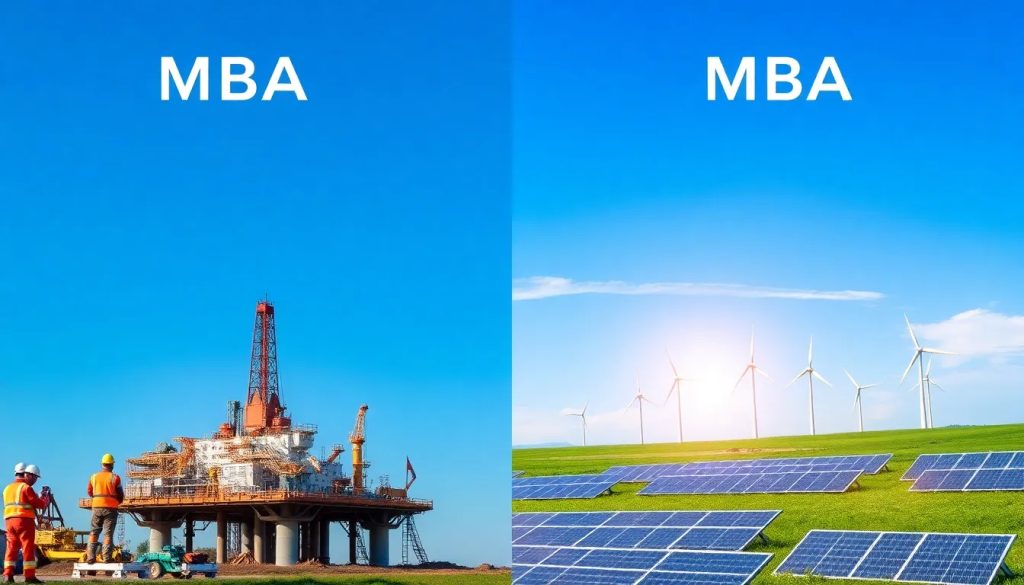 diferencias entre mba en petroleo y gas y mba en energias renovables